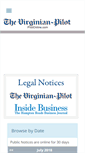 Mobile Screenshot of legals.hamptonroads.com